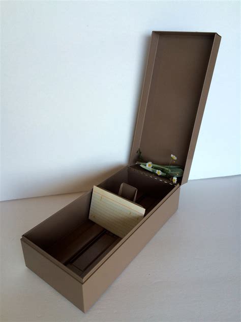 Index Card Box Metal 